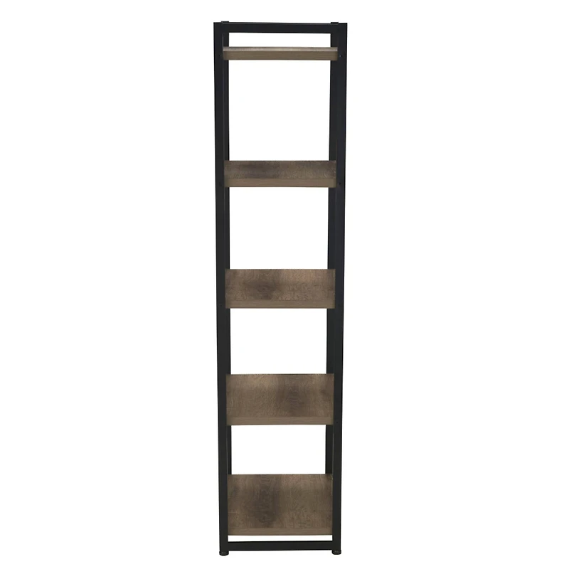 Household Essentials Jamestown 59" 5-Shelf Narrow Bookshelf