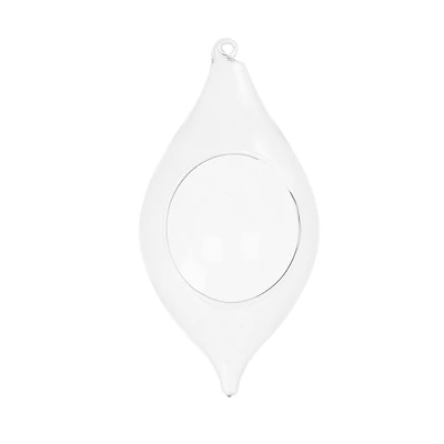 5.5" DIY Open Glass Teardrop Ornament by Make Market®