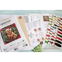 Letistitch Christmas Puppy Counted Cross Stitch Kit