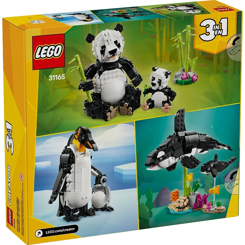 LEGO® Creator 3in1 Wild Animals: Panda Family Toy Playset 31165
