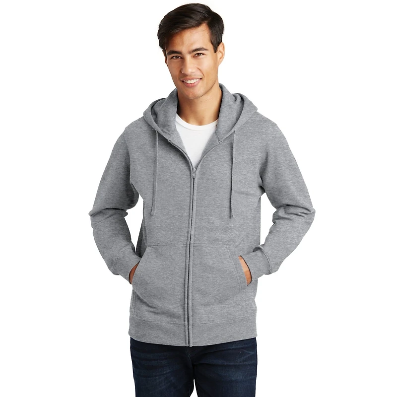 Port & Company® Fan Favorite Fleece Full-Zip Hooded Sweatshirt
