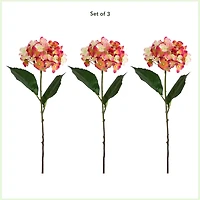 20" Pink Hydrangea Flower Stems, 3ct.