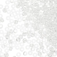12 Pack: Darice® Crystal & Silver Czech Glass Seed Beads, 8/0