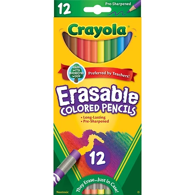 Crayola® Erasable Colored Pencils, 12ct.