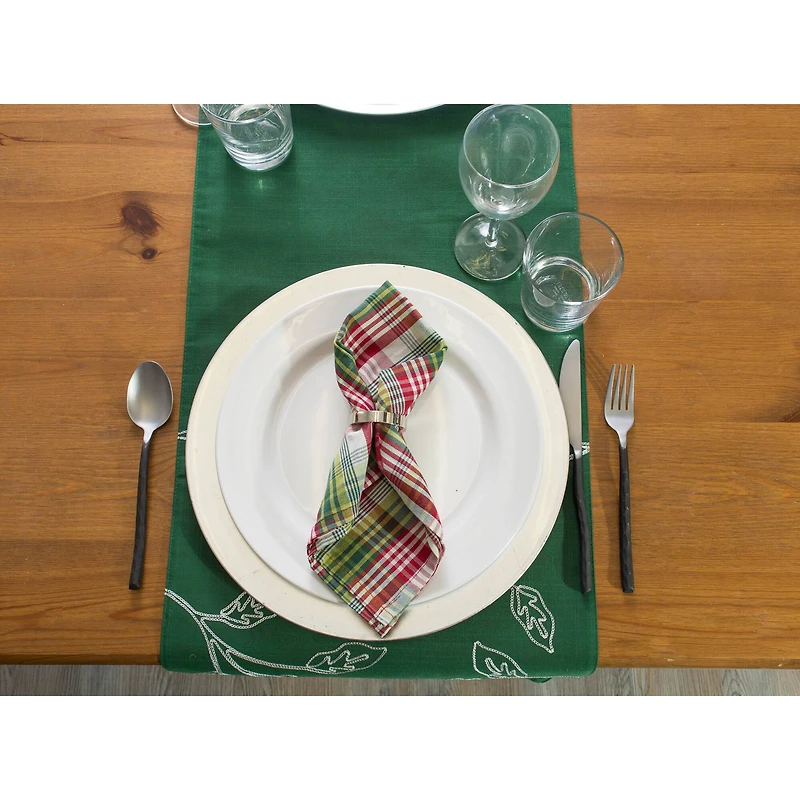 DII® Holly Jolly Plaid Napkin Set, 6ct.