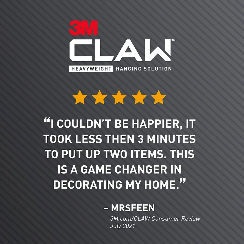 3M CLAW™ 25lb. Drywall Picture Hanger