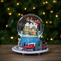 7.25" Musical Revolving House Christmas Snow Dome Décor
