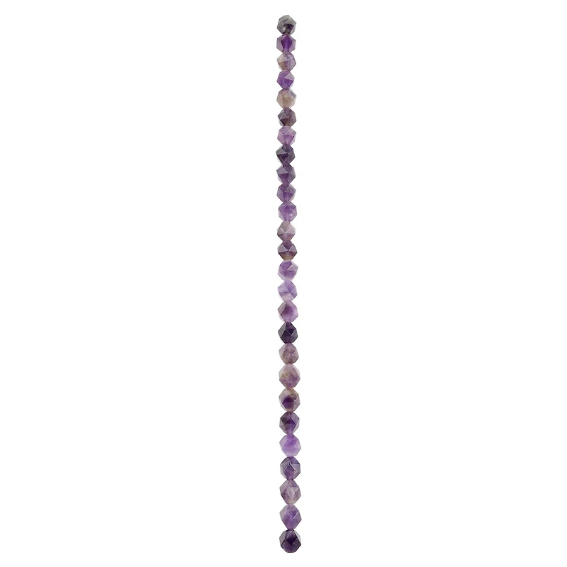 Amethyst Faceted Star Cut Beads, 10mm by Bead Landing™