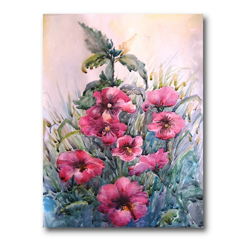 Designart - Blossoming Hibiscus In The Wild