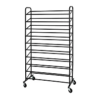 Honey Can Do 50-Pair Black Rolling Shoe Storage