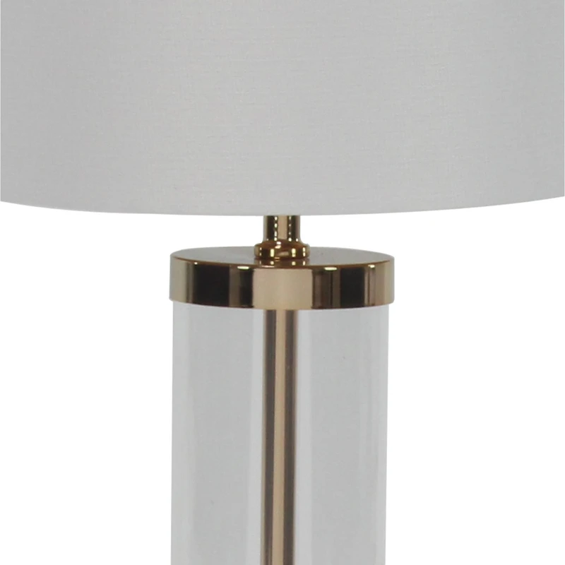 CosmoLiving by Cosmopolitan 25" Gold Metal Transitional Table Lamp