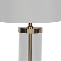 CosmoLiving by Cosmopolitan 25" Gold Metal Transitional Table Lamp