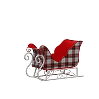 13.5" Plaid Sleigh Tabletop Décor by Ashland®