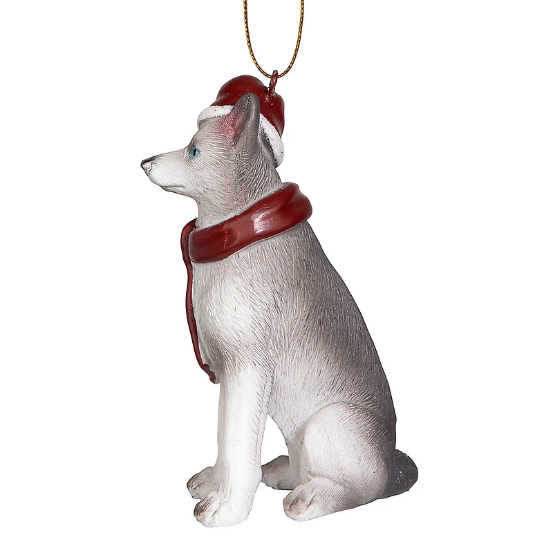 Design Toscano 3.5" Siberian Husky Ornament Sculpture
