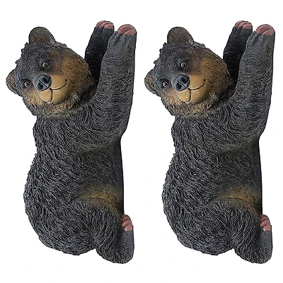 Design Toscano 13" Yonva the Climbing Bear Sculptures, 2ct.