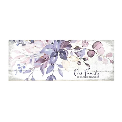 Our Family Is Rooted Wood Plaque