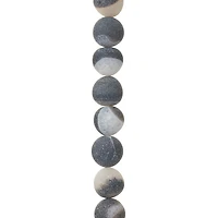 12 Pack:  Grey Agate Round Beads, 12mm by Bead Landing™