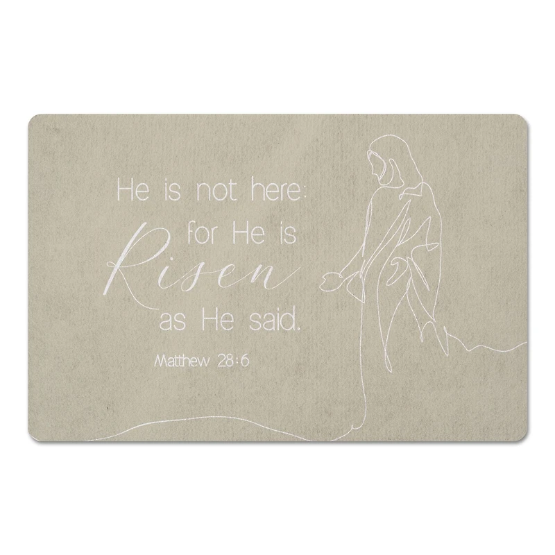 Risen Bible Jesus 6 27" x 18" Floor Mat