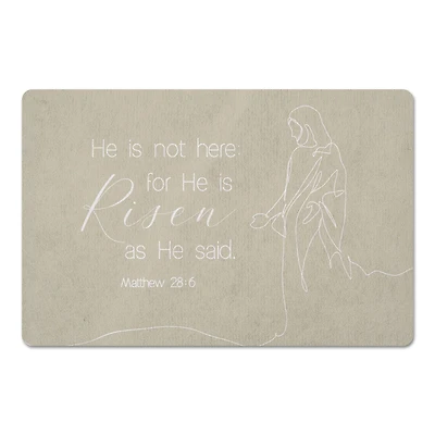 Risen Bible Jesus 6 27" x 18" Floor Mat