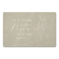 Risen Bible Jesus 6 27" x 18" Floor Mat