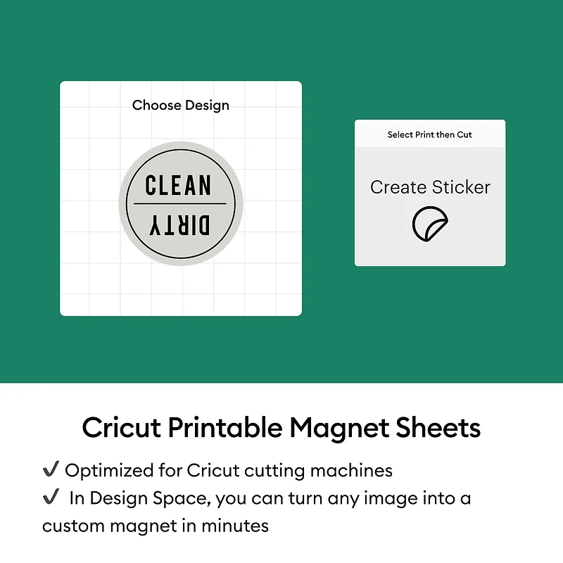 Cricut® 8.5" x 11" White Printable Magnet Sheets, 3ct.