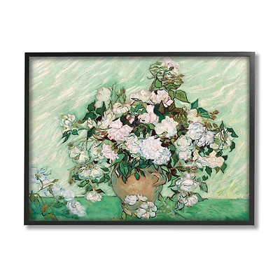 Stupell Industries Impressionist Arrangement of Chrysanthemums Traditional Painting in Frame Wall Art