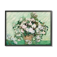 Stupell Industries Impressionist Arrangement of Chrysanthemums Traditional Painting in Frame Wall Art