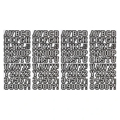Black Letterman Alphabet Stickers by Recollections™