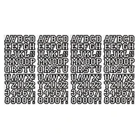 Black Letterman Alphabet Stickers by Recollections™