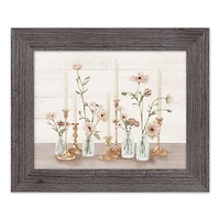 Florals with Candles Western Framed Print