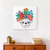 Florence Pug 8 Canvas Wall Art