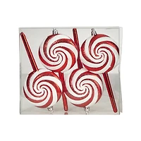 4ct. 7" Shatterproof Christmas Candy Cane Deluxe Ornaments