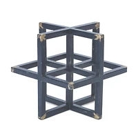 Modern Metal Star Sculpture Set