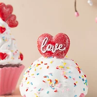 Glitzhome® Valentine's Resin Cupcakes Table Decor Set