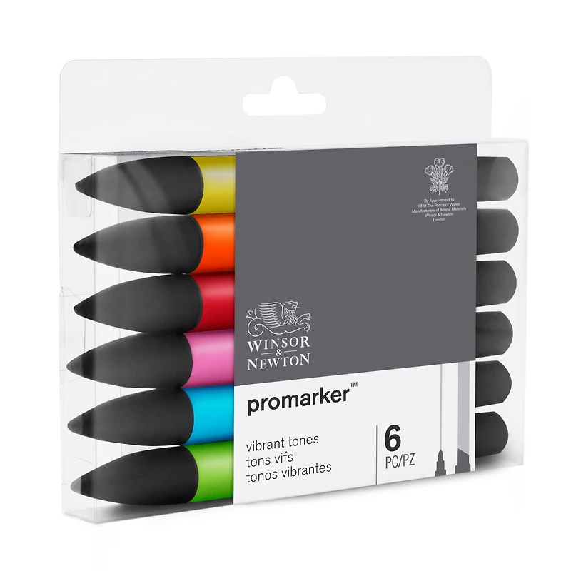 Winsor & Newton® ProMarker™ Vibrant Tones 6 Marker Set
