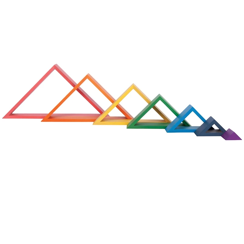 TickiT® Wooden Rainbow Architect Triangles