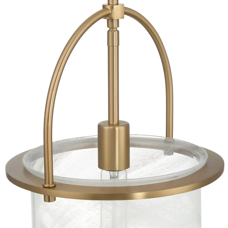 Hello Honey® Beatrice Gold & White Mid-Century Modern Handmade Marbleized Glass & Metal Ceiling Light