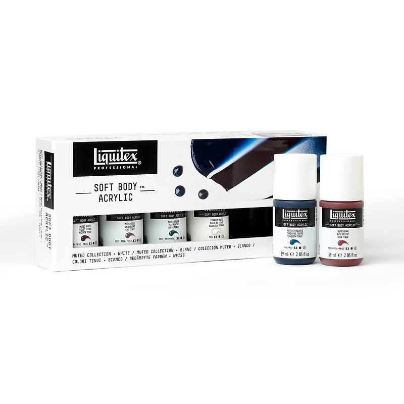 Liquitex® Professional Soft Body Acrylic Muted Collection Set, 6ct.