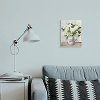 Stupell Industries Carpe Diem with White Hydrangea Bouquet Wall Art