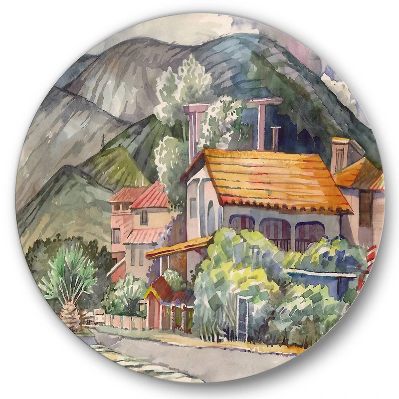 Designart - Greek Landscape Off The Coast Of The Aegean Sea