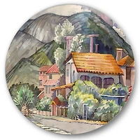 Designart - Greek Landscape Off The Coast Of The Aegean Sea