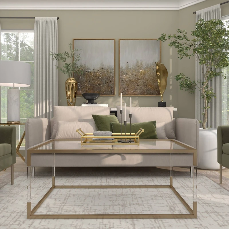 19" Gold Aluminum Drip Vase with Melting Designed Body