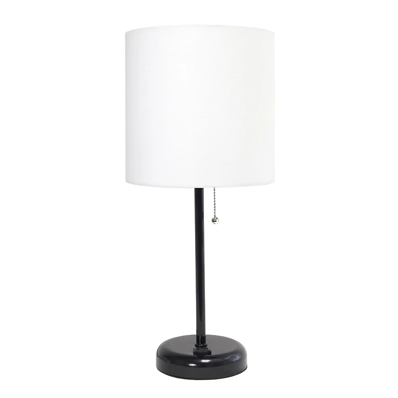 Creekwood Home Oslo 19.5" Power Outlet Table Lamp