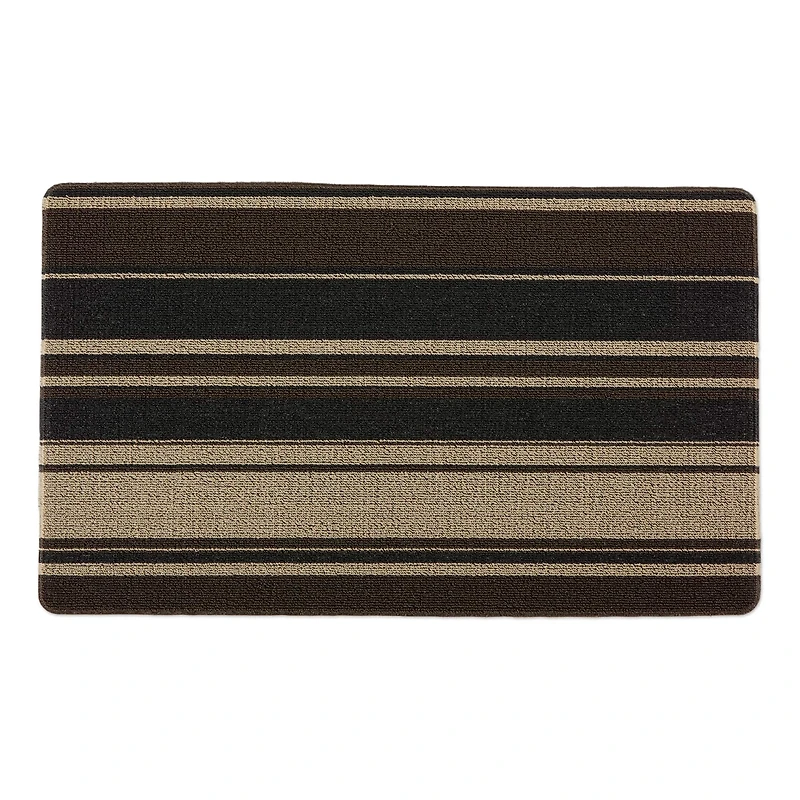 Neutral Stripe Tufted Loop Textilene Mat