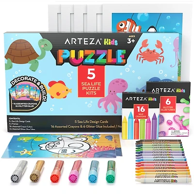 Arteza® Kids Sea Life Jigsaw Puzzle Set, 32 pcs