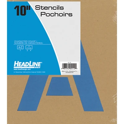 Headline/Geotype 10" Capital Letters Stencils