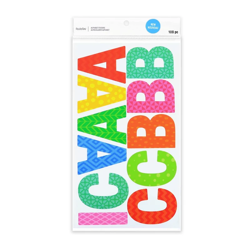 Printed Block Alphabets Stickers by Recollections™ 