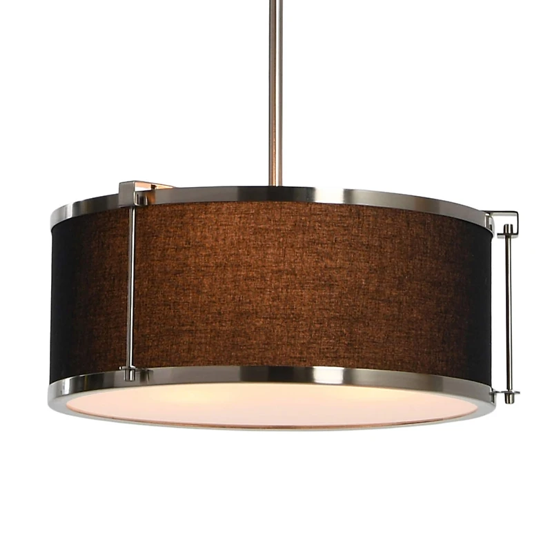 Hello Honey® Robert Stevenson Lighting Harrison Metal Ceiling Light with Captured Linen Shade