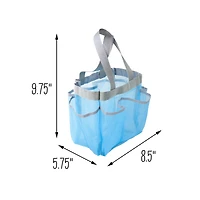 Honey Can Do Blue 6 Pocket Blue Shower Tote