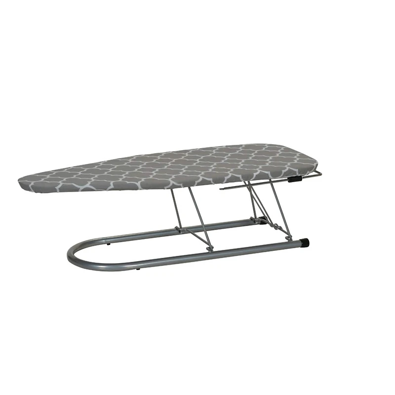 Household Essentials Steel Top Table Top Ironing Board with Iron Rest